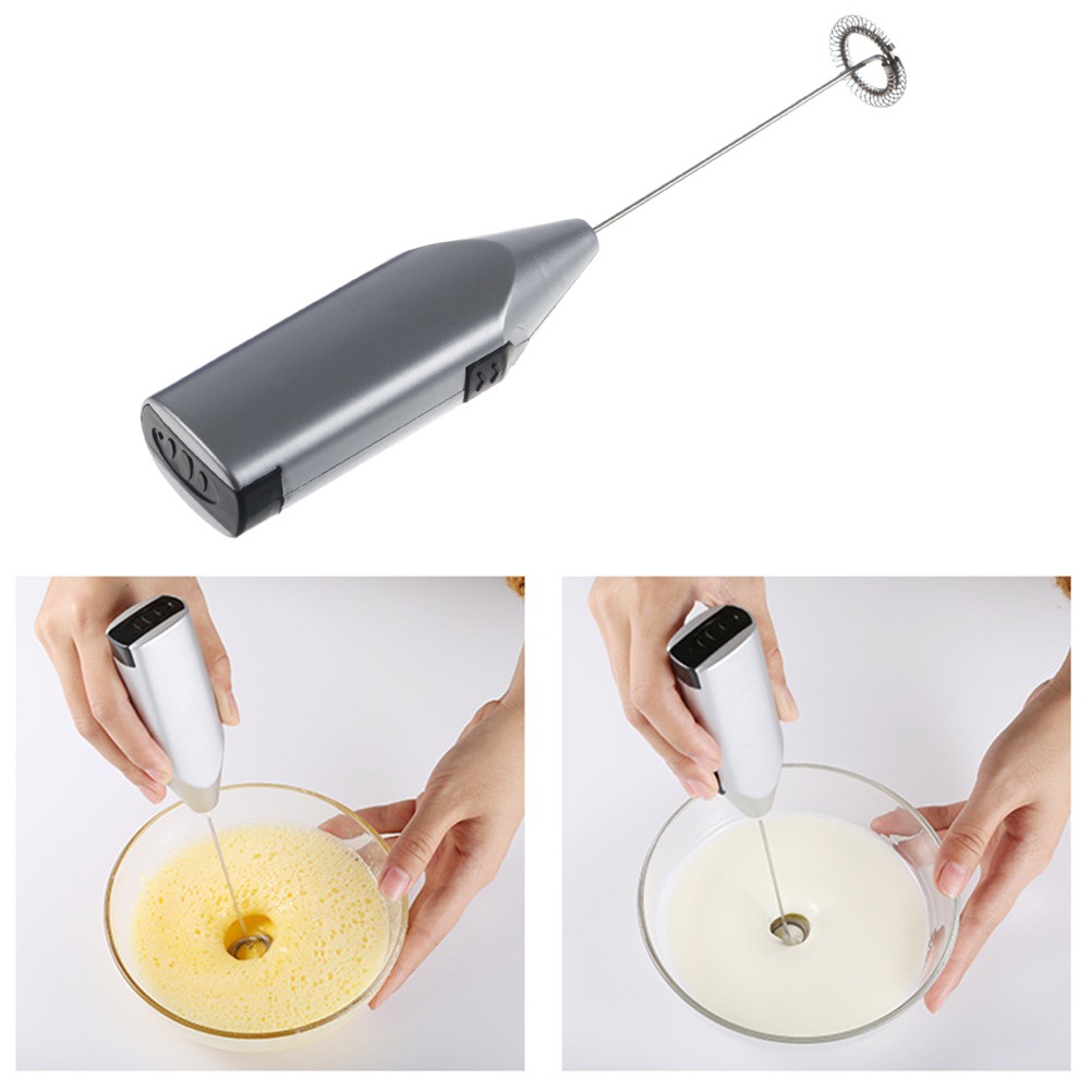 Electric Egg Beater - Coffee Milk Drink Whisk Mixer Foamer Handheld Stirrer