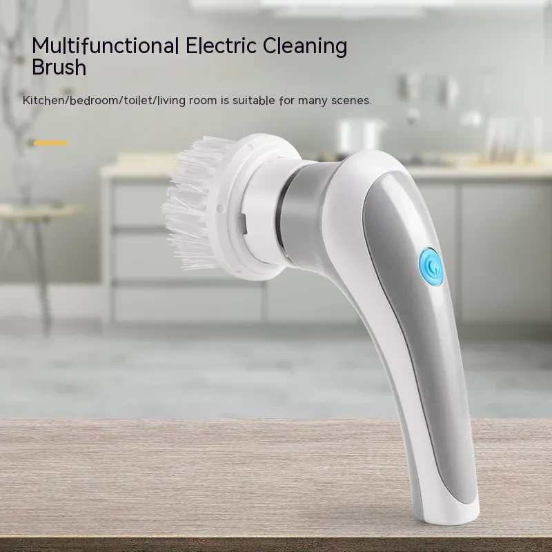 4 In 1 Spinning Scrubber Handheld Electric Cordless Cleaning Brush