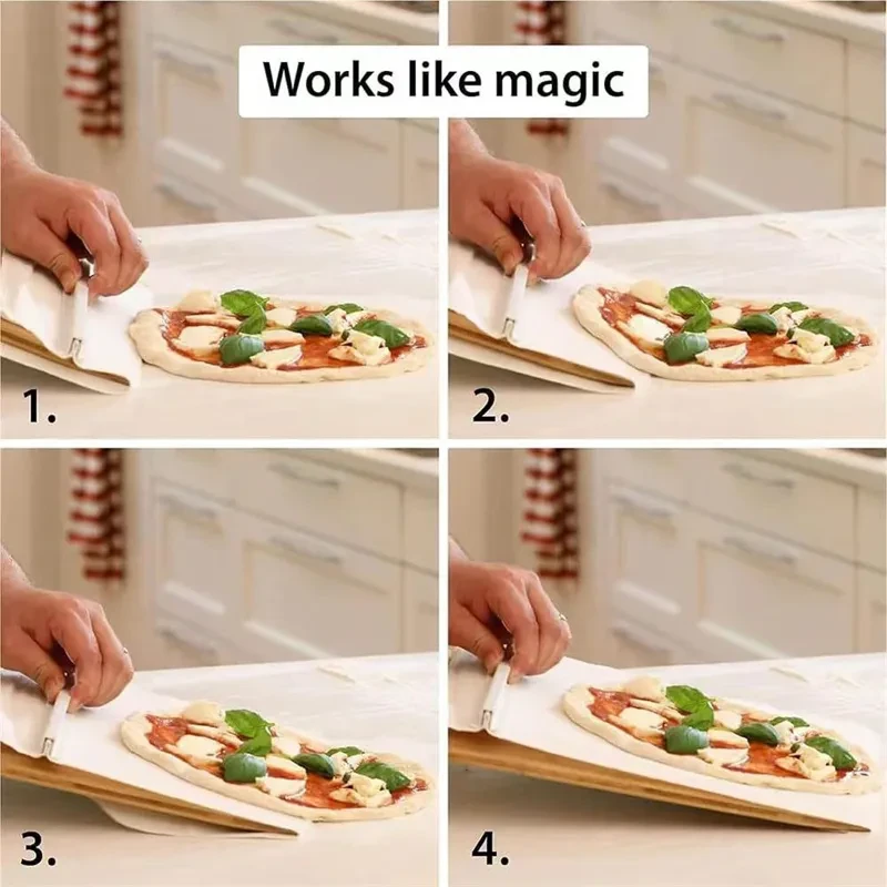 3 Sizes Sliding Pizza Peel Shovel Storage