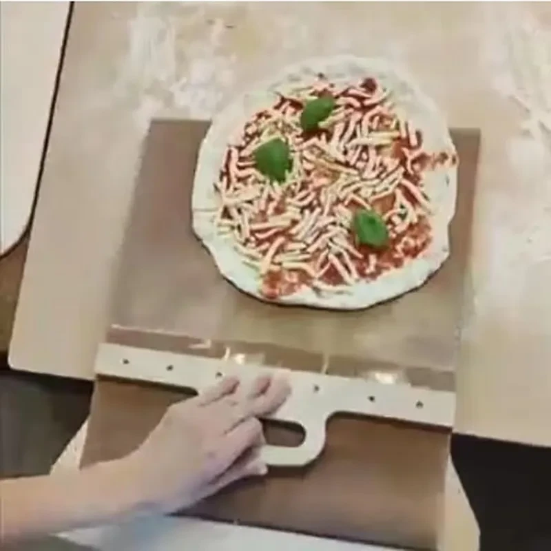 3 Sizes Sliding Pizza Peel Shovel Storage