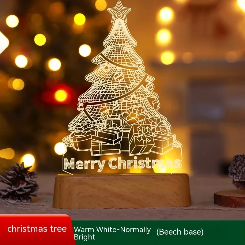 Christmas Decoration 3D Lamp Acrylic