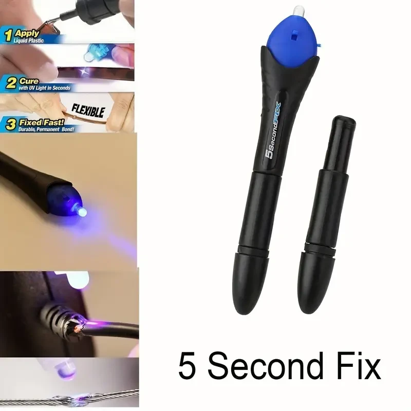 5 Second Fix Liquid Plastic Welding Pen UV Light Repair Tool