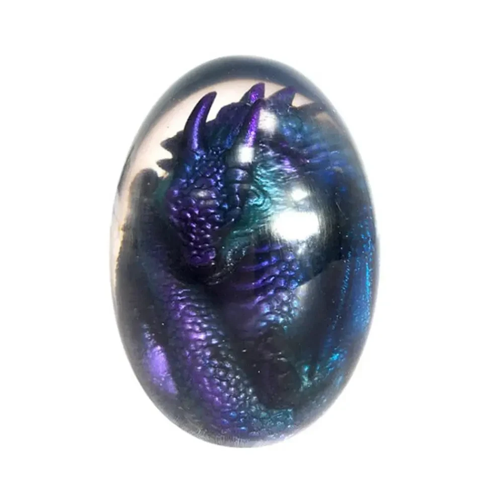 LED Lava Dragon Egg Ornamental Decor Dinosaur Egg Statue