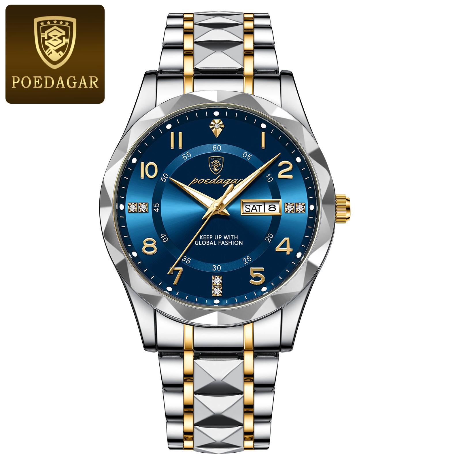 POEDAGAR Luxury Mens Quartz Watch