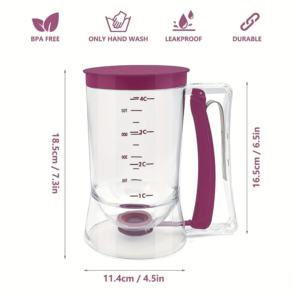 Collapsible Pancake & Cupcake Batter Dispenser