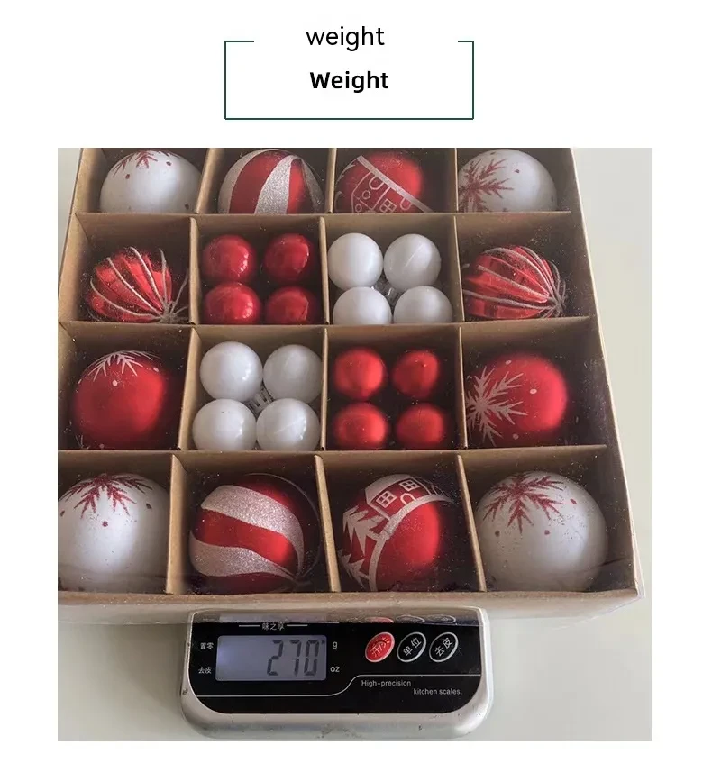 Christmas Tree Decoration Colorful Ball Gift Set