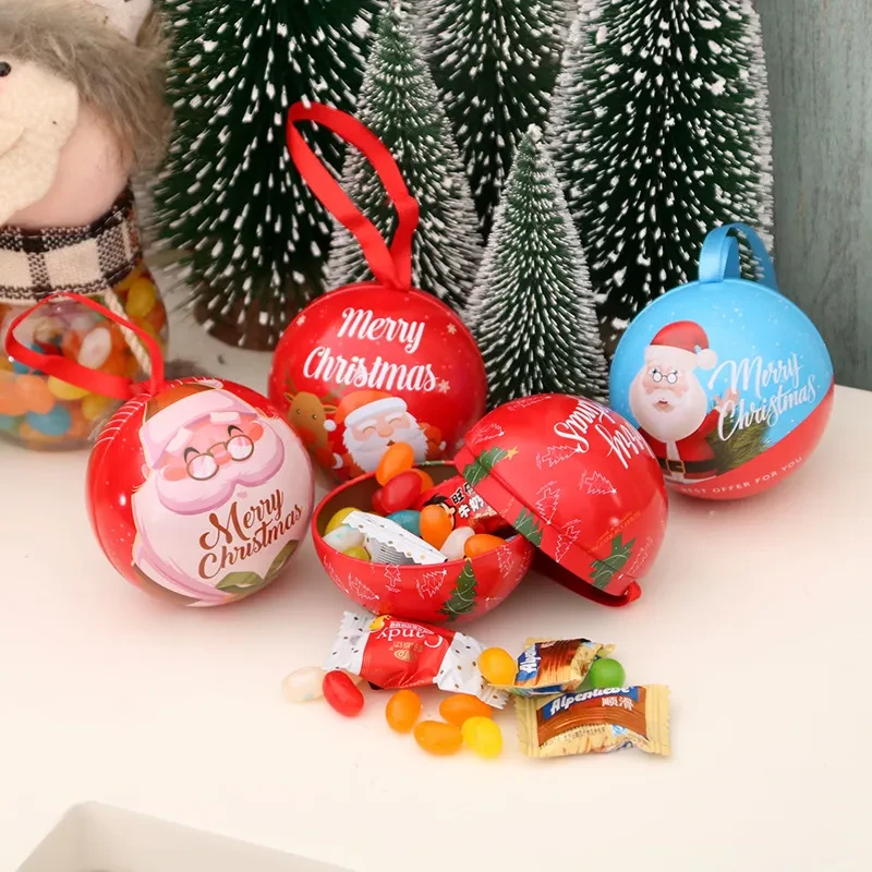 Christmas ball candy jar