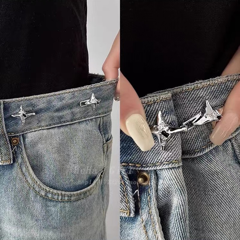 Adjustable Four-Pointed Star Waist Tightening Buckle