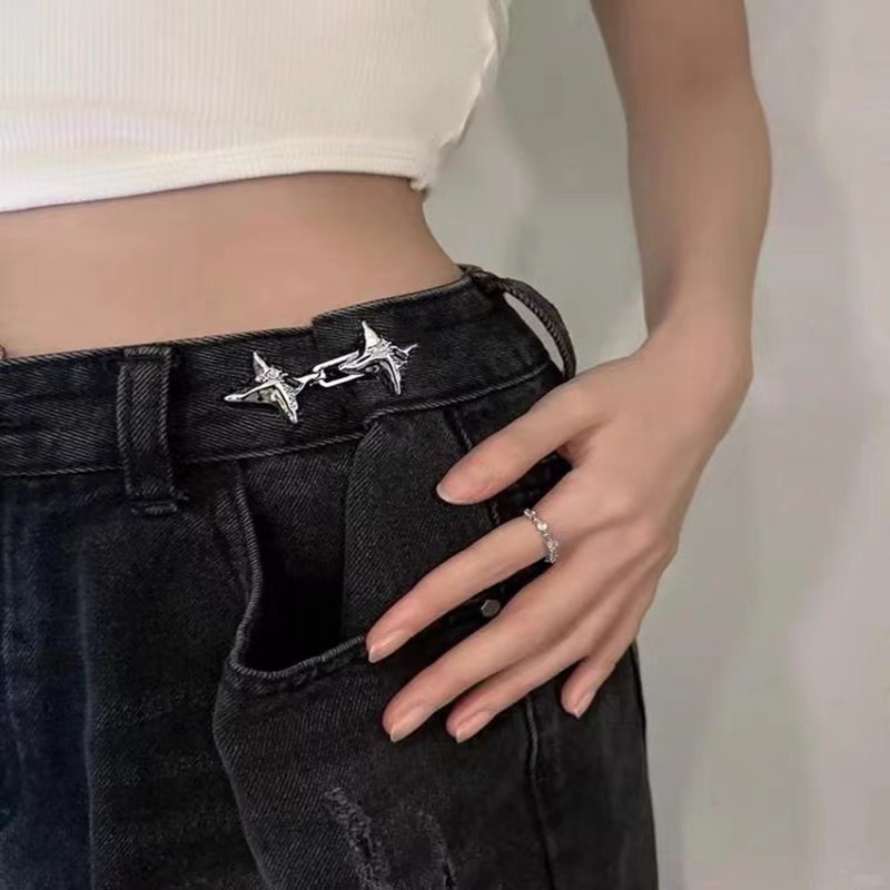 Adjustable Four-Pointed Star Waist Tightening Buckle