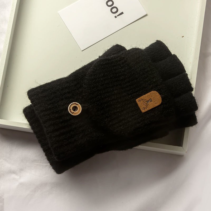 Knitted Fingerless Touch Screen Gloves