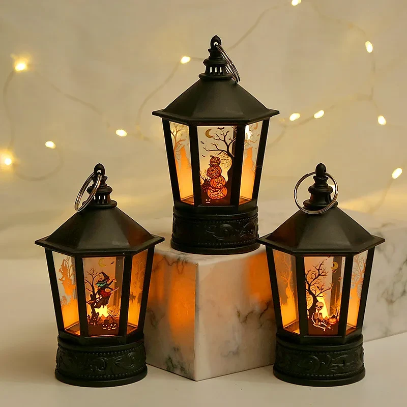 Pumpkin Lamp Electronic Candle Party Deployment And Decoration Pagoda