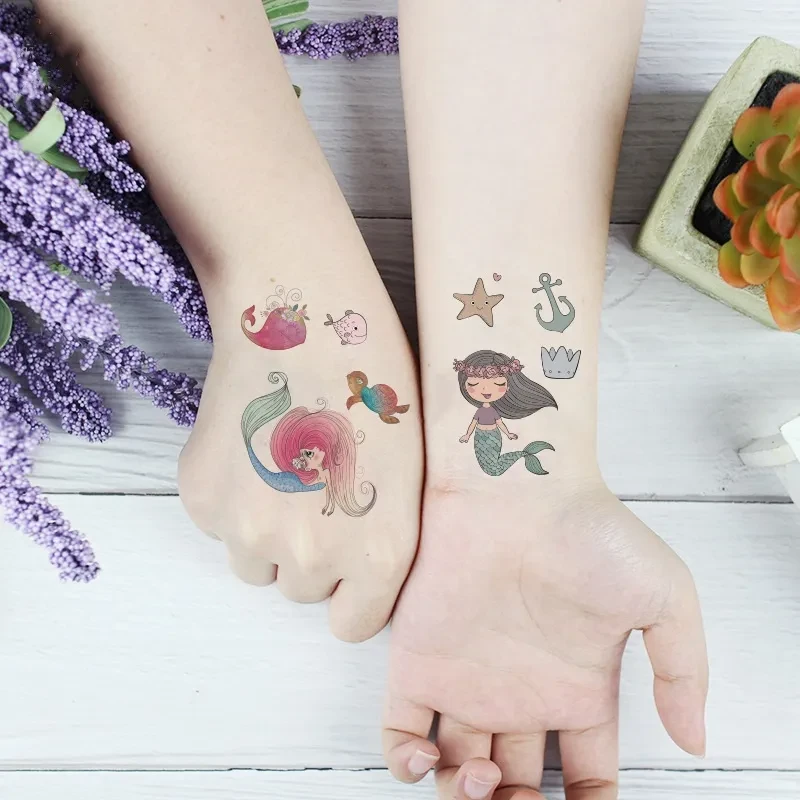 Environmentally Friendly Waterproof Cute Mermaid Children's Cartoon