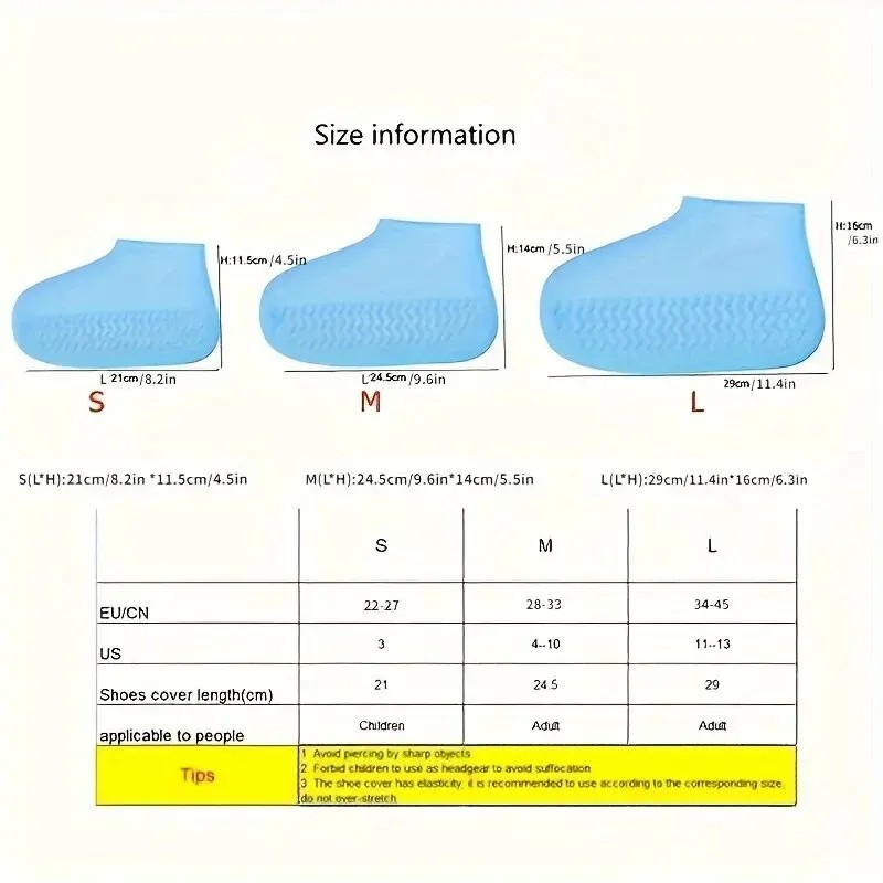Waterproof Silicone Rain Boot Covers
