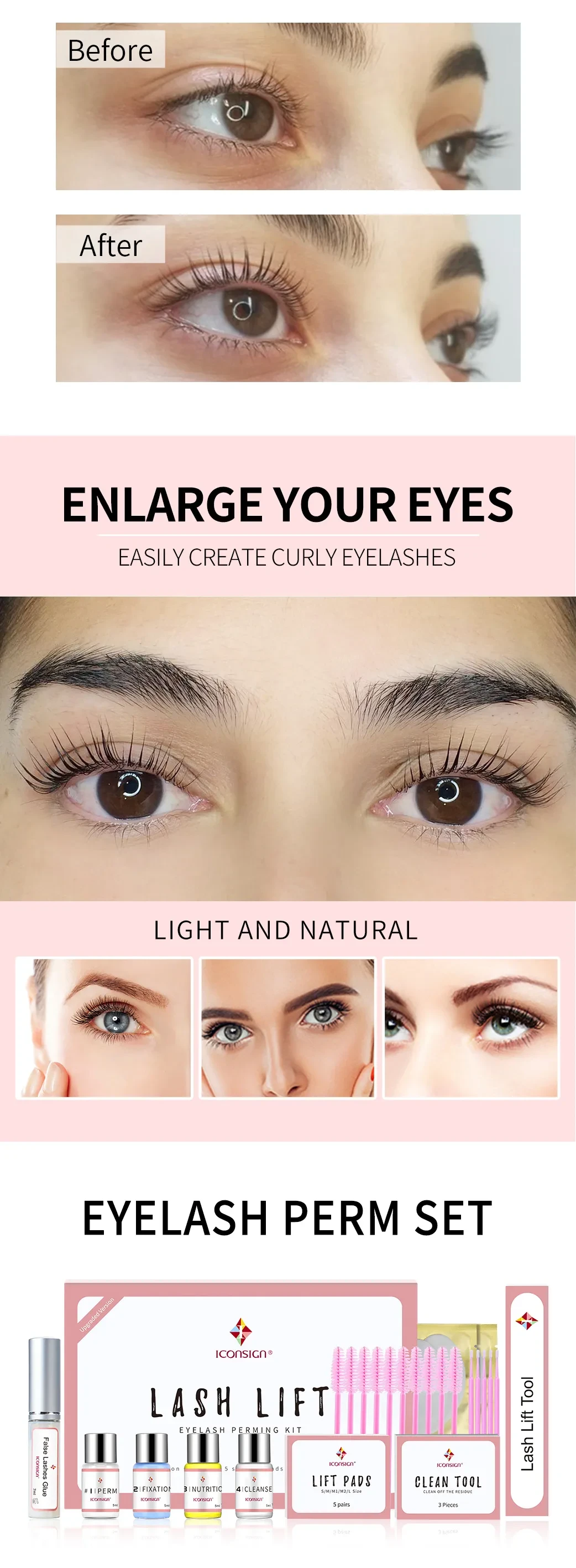 Lash Lift Kit ICONSIGN Lifting Perm Eyelash