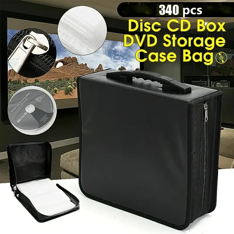 CD DVD Storage Cases 340 Discs Holder Binder