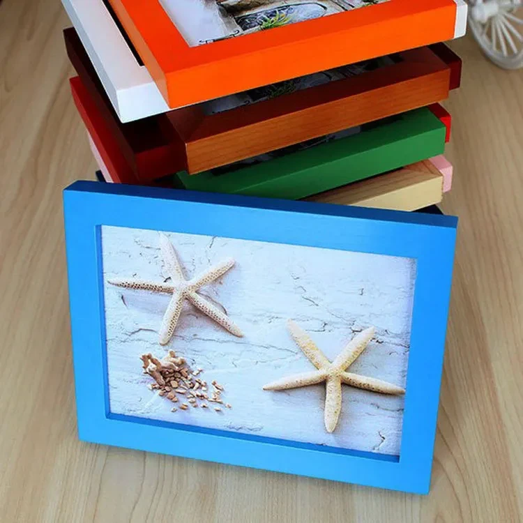 Retro Pure Wood Photo Frame