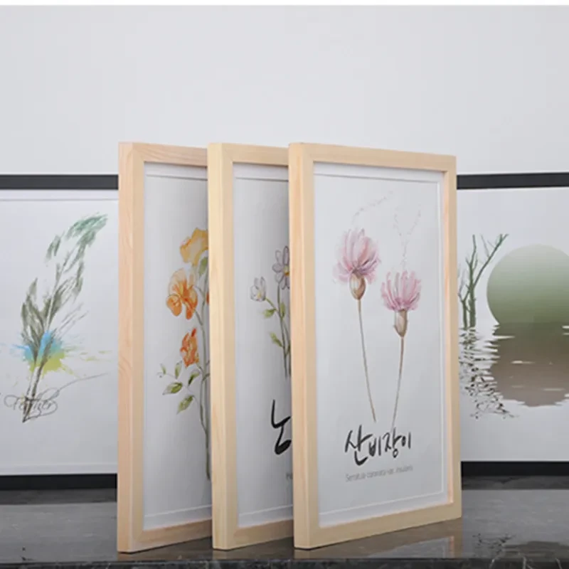 Rectangular Solid Wood Photo Frame Photo Wall Wall