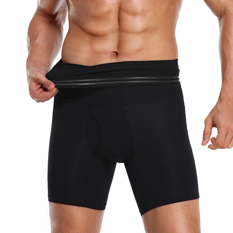 Men Tummy Control Compression Shorts - High Waist Trainer Slimming Shapewear Boxer Underwear