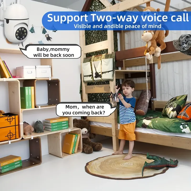1080P Wireless HD Security Camera: Home Safety,Two-Way Audio, Motion Detection, Remote Operation