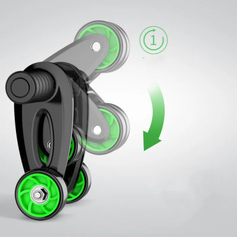 Foldable Abdominal Muscle Wheel Roller - Home Fitness Equipment