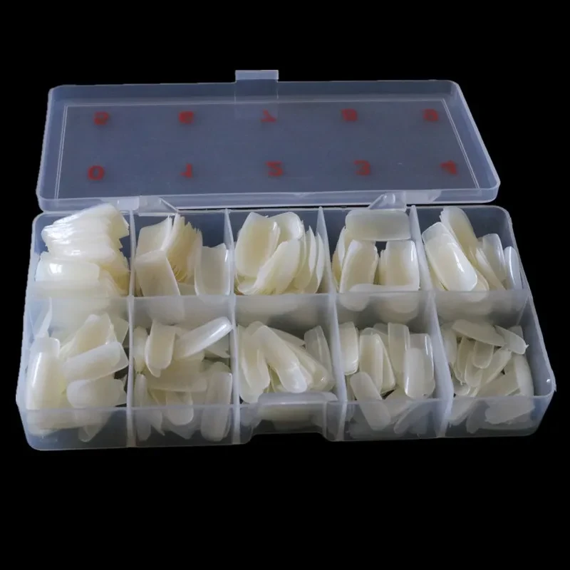 500-Piece Transparent Nail Art Set