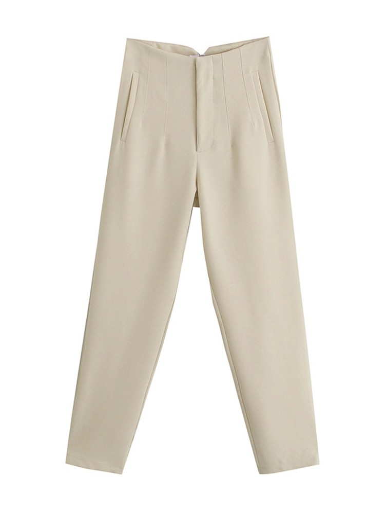 Women's Chic High-Waist Office Pants