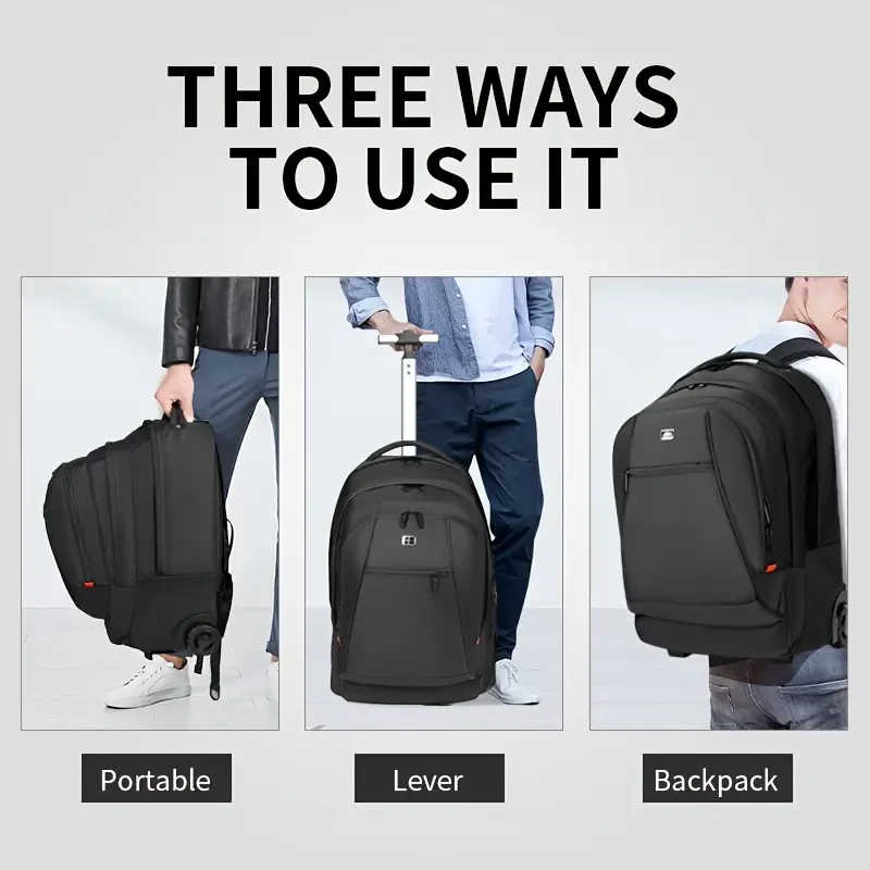 Extra Large Capacity Multifunctional Rolling Trolley Bag
