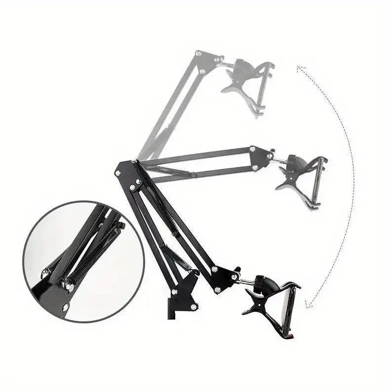 53.15inches/68.9inches Adjustable Tablet Phone Floor Stand Holder