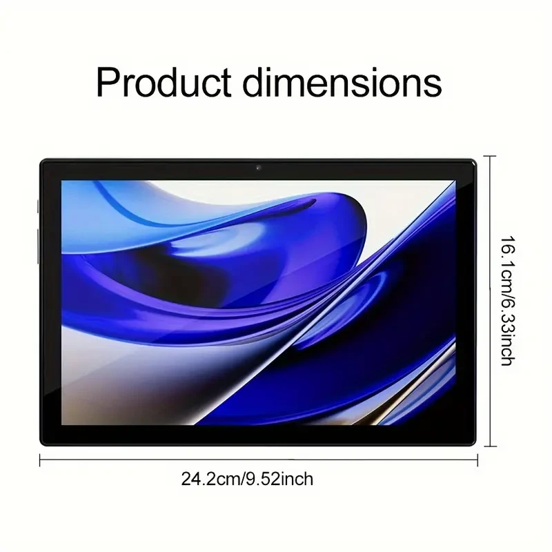 Tablet 25.65 Cm Android 14 OS Tablet, 2 In 1 Tablets With Keyboard