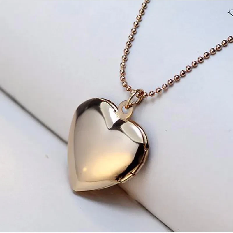 Footprint Photo Frame Memory Locket Necklace