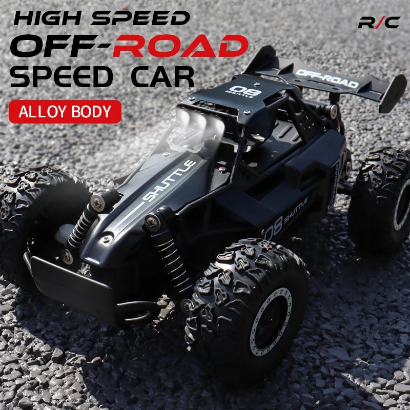 1:16 High Speed Off-Road RC Car - 2WD with LED Light