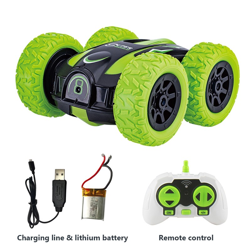 High-Speed Double-Sided RC Stunt Car - 2.4G Remote Control with LED Lights