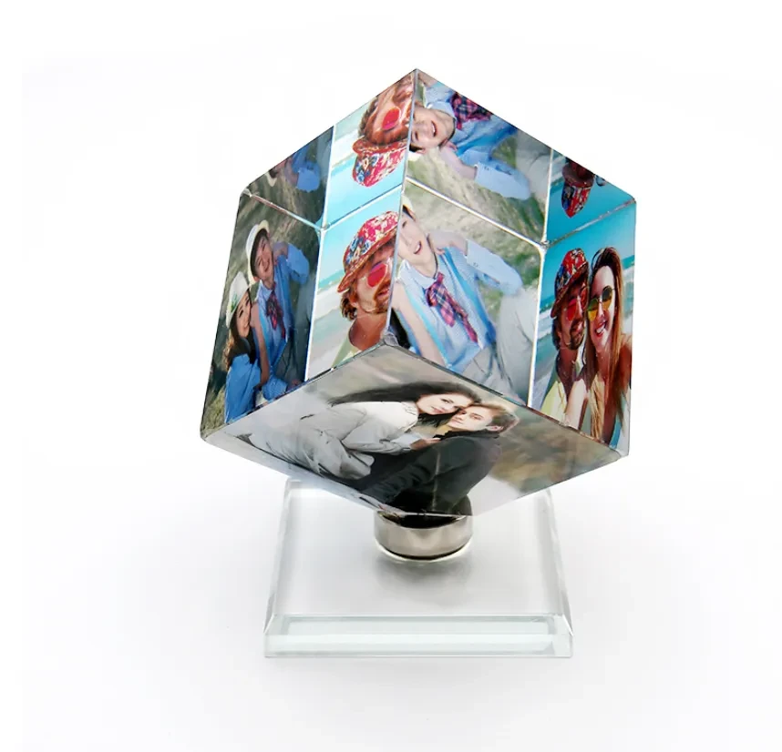 Cube Photo Album Making Rotary Ornaments