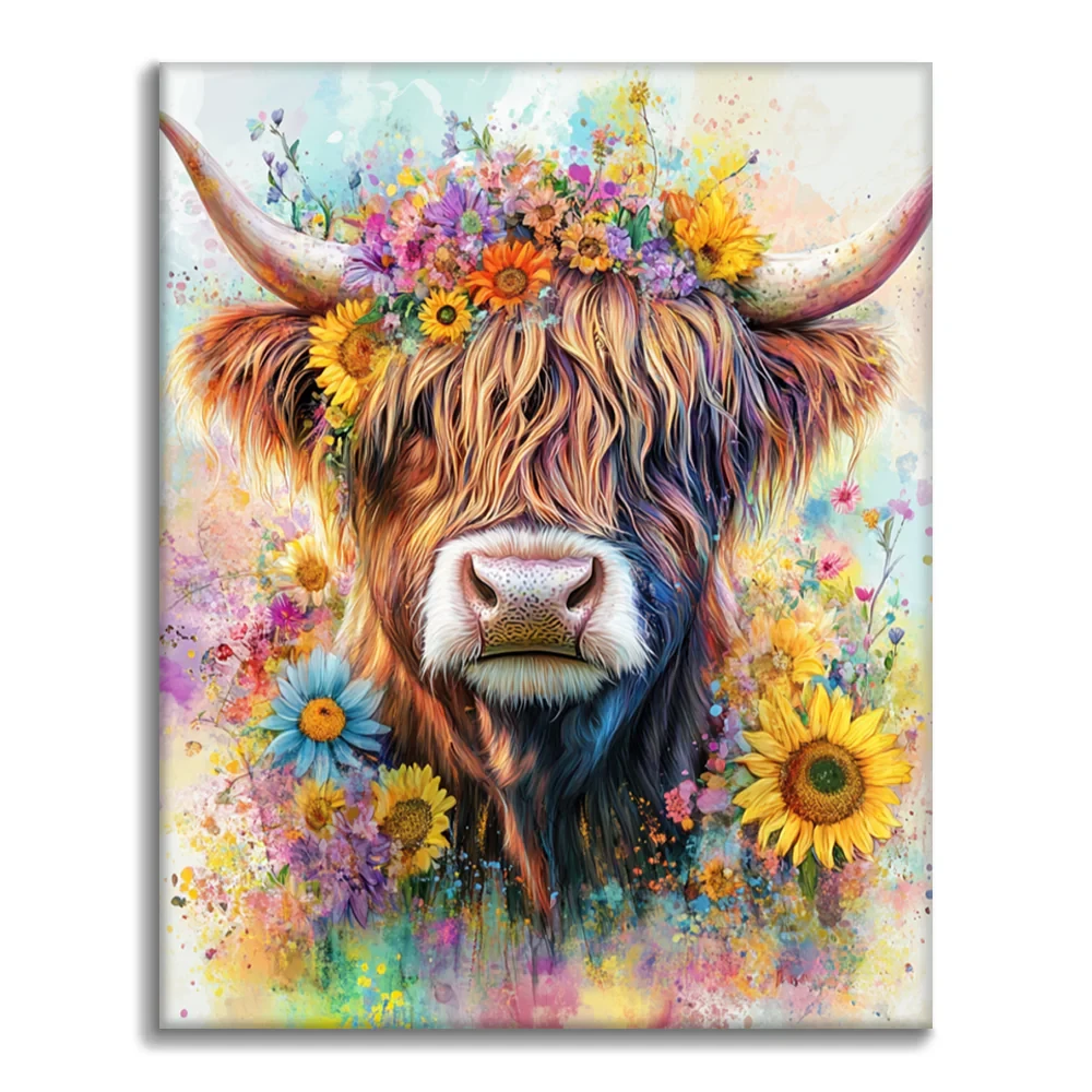 5D Diamond Painting Highland Cattle