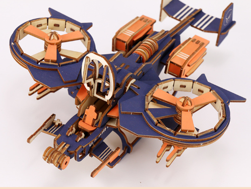 Military model (scorpion fighter) 3D Wooden