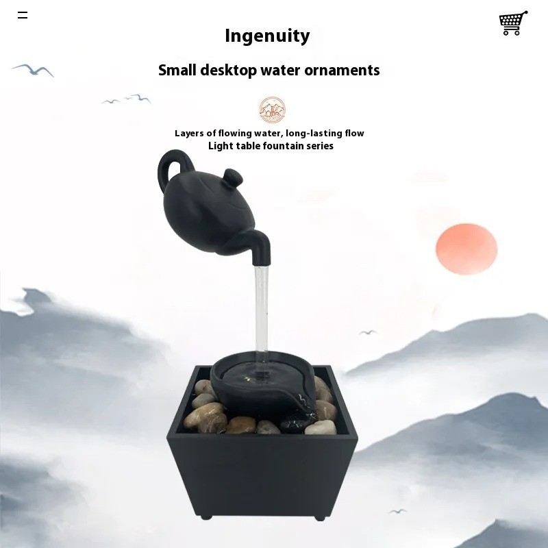 Hanging Teapot Flowing Water Ornaments