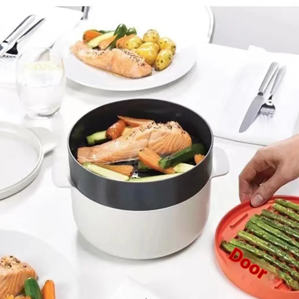 Kitchen Multi-functional Plastic Microwave Oven Steaming Container