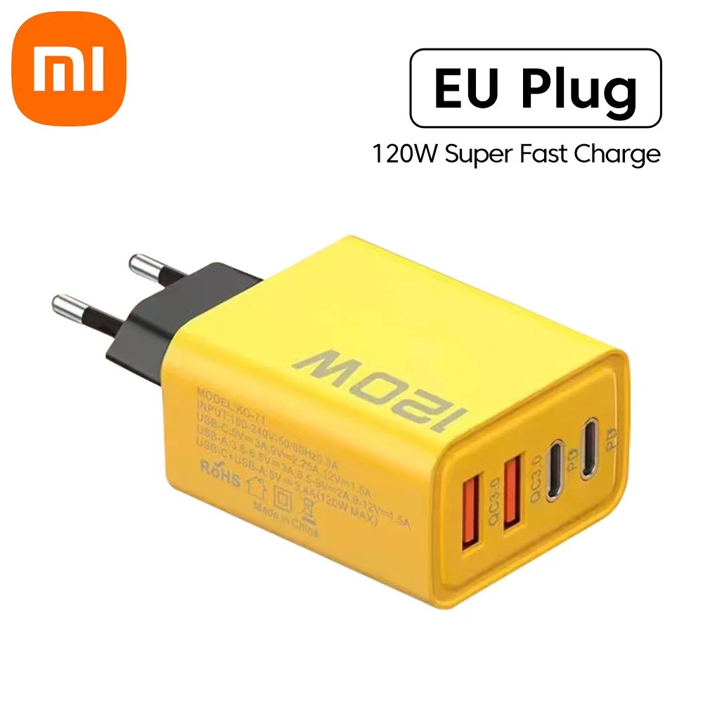 Xiaomi 120W Super Fast Charger - Type-C Quick Charge 3.0 USB Adapter