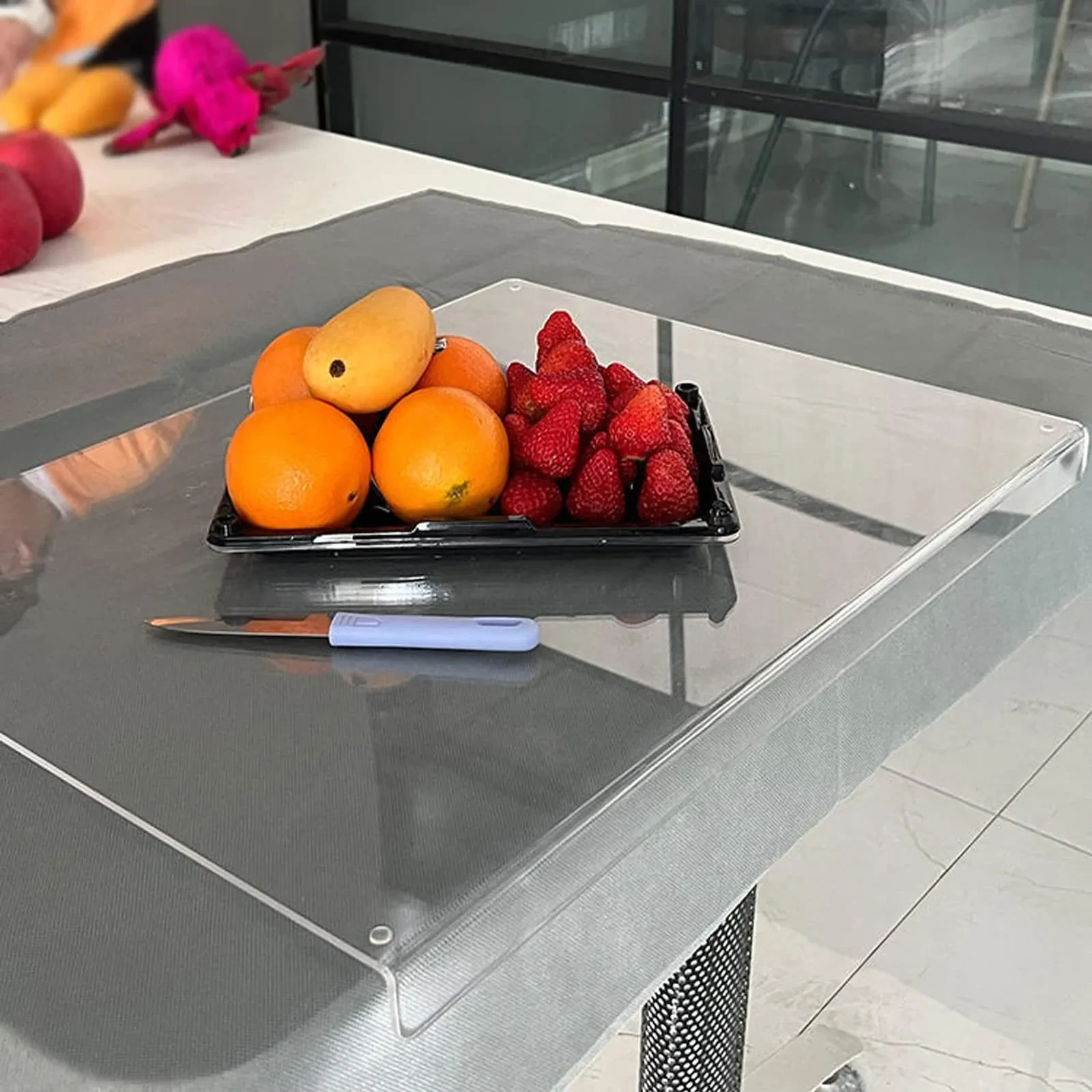 Kitchen Transparent Non-slip Acrylic Chopping Board