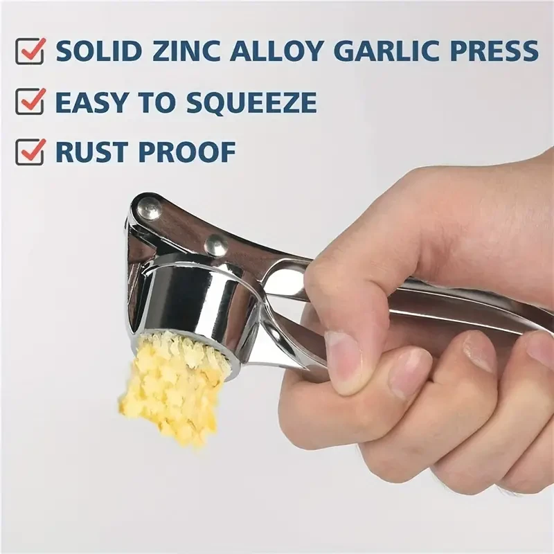 Metal Garlic Press Crusher