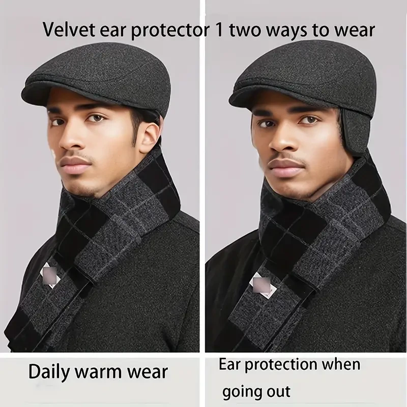 Men's Acrylic Flat Cap
