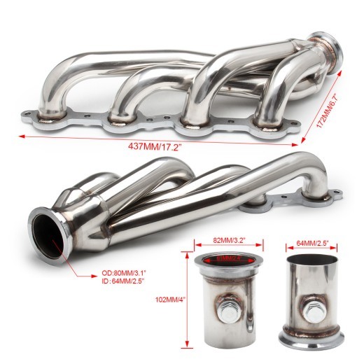 LS1 LS2 LS3 LS6 Modified Exhaust Manifold Banana Set