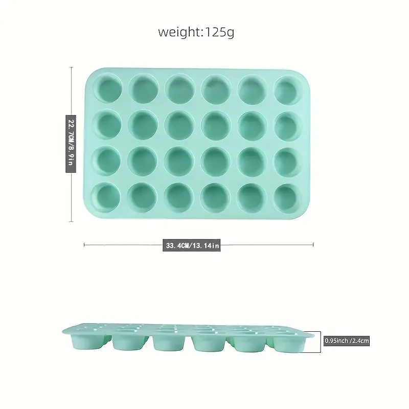 Mini Muffin Pan with 24 Nonstick Cavities