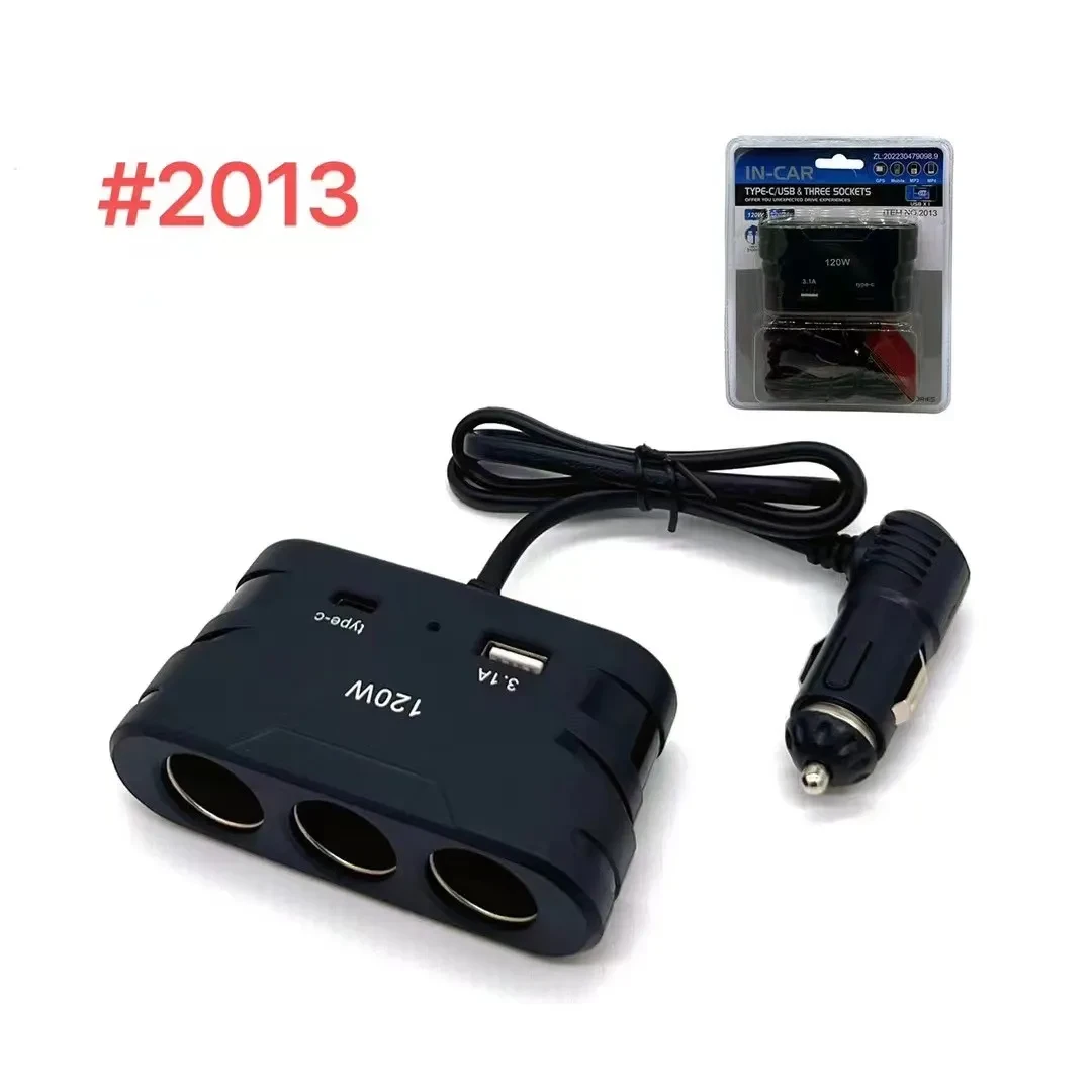 Car High-power One-three Converter Charger