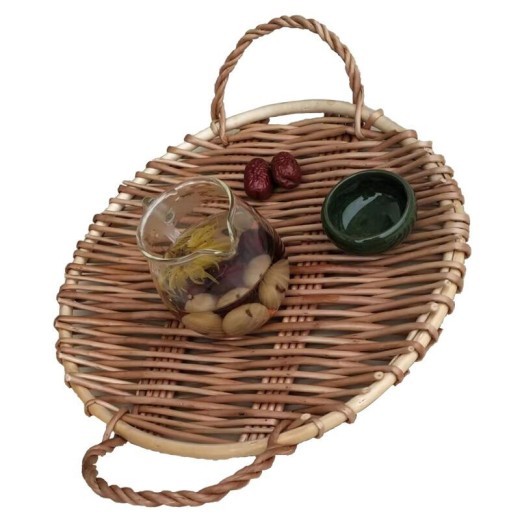 Wicker Bread Tray Bread Fruit Snacks Snacks Binaural Picnic Basket