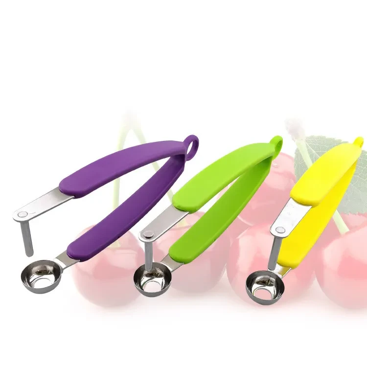 Stainless Steel Cherry Red Date Pitting Device Kitchen Utensils