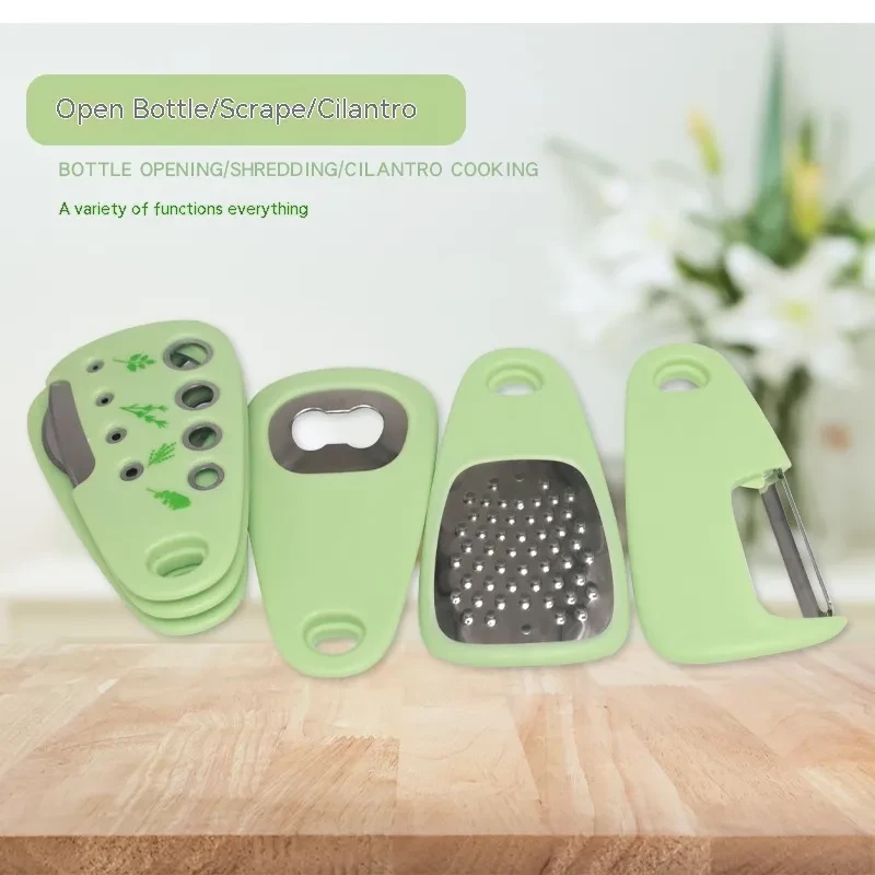 Kitchen Gadget Set 6 Slicing Knife Peeler Multifunctional Mashed Garlic Slicer