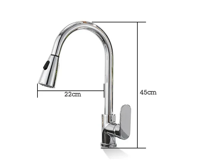 Kitchen Touch Sensor Faucet Sensor Pulls Rotates Hot And Cold