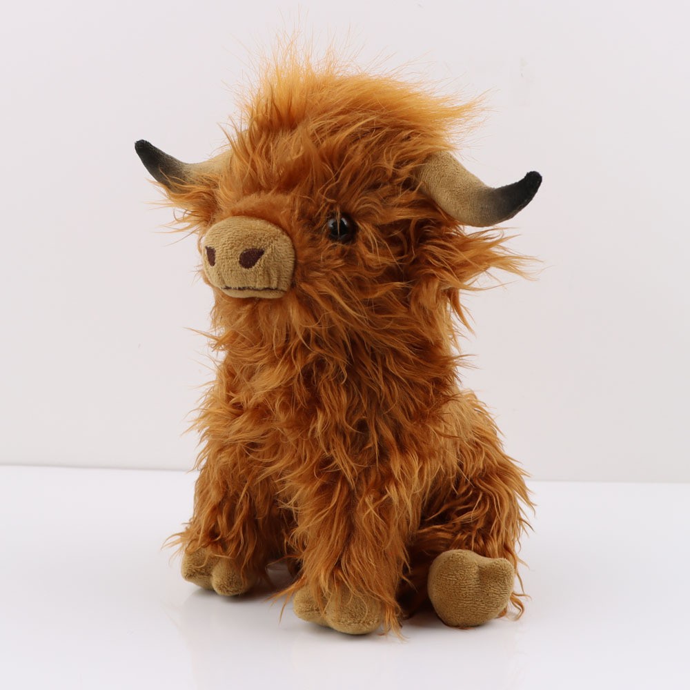 29cm Kawaii Highland Cow Plush Toy