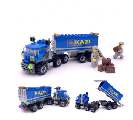 Children's Educational Assembled Car Plastic Interactive Building Blocks Toys
